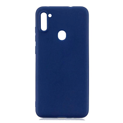 Силиконовый чехол FAISON для SAMSUNG Galaxy A11, №08, Silicon Case, матовый, синий