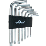 Набор Г-образных звездочек "Сервис ключ" 76430, TORX, Т10-40, 7 шт.   3115604