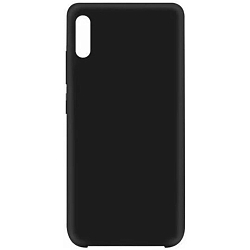 Задняя накладка SILICONE COVER Soft Matte для Xiaomi Redmi 9A чёрный