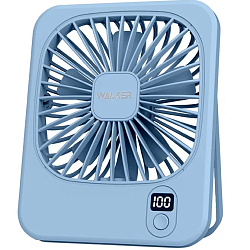 Вентилятор WALKER WFAN-35, с дисплеем, голубой