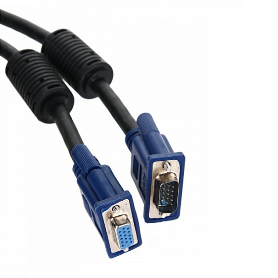 Кабель VGA >--> VGA 10.0м VCOM VVG6460-10MO, 2 фильтра