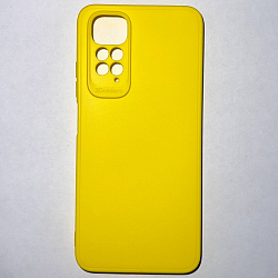 Задняя накладка Мобилис для Xiaomi Redmi Note 11 4G, желтый , матовая с защитой камеры