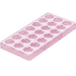 Форма для конфет и шоколада KONFINETTA «Шаффл», 27.5×17.5×2.5 см, 21 ячейка 3×3×1 см, прозрачная