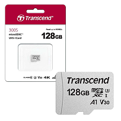 Micro SD 128Gb Transcend 300S UHS-I U1 без адаптера