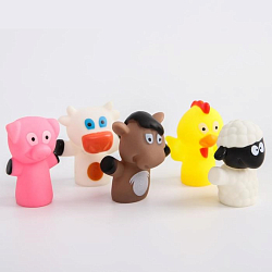 Развивающая пальчиковая игрушка «Ферма», 5 шт 4754430