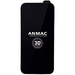 Противоударное стекло 3D ANMAC для iIPhone 14 Pro Max (6.7) черное усиленное  Арт.1137415