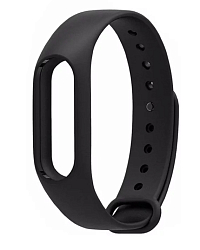 Силиконовый ремешок NONAME для Xiaomi Mi Band 2 черный
