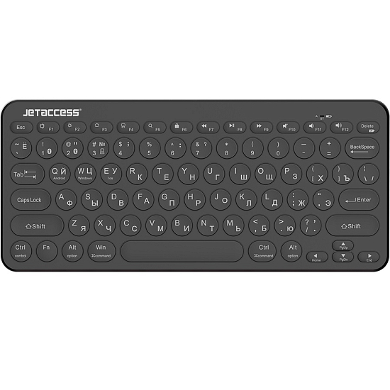 Клавиатура БП JETACCESS SLIM LINE K12 BT, черная