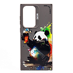 Задняя накладка SC335 для Samsung Galaxy S23 Ultra  (панда) (grey) (227955)