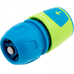 Соединитель быстросъемный для шланга 1/2-3/4", аквастоп, АВС-пластик, LUXE// Palisad 66267