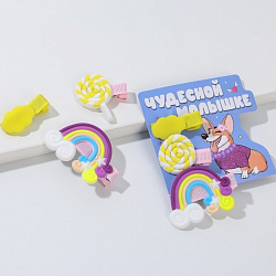 Заколки для волос "Чудесной малышке", 3 шт.