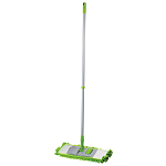 Швабра с флаундером 40см, черенок 70-120 см, МОП "СИНЕЛЬ" из микрофибры букли (ТИП К) ЛЮБАША 603602