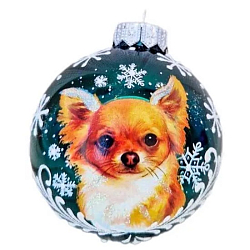 Шар "Чихуахуа", 80 мм, в подарочной упаковке КУ-80-244098