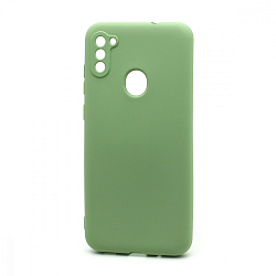 Силиконовый чехол SILICONE CASE New ERA для Samsung Galaxy A11/M11 зеленый