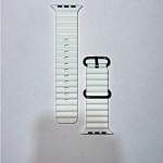 Силиконовый ремешок OCEAN BAND 42/44/45/49мм, №01, белый. застежка-пряжка