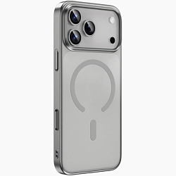 Задняя накладка KEEPHONE Skin Grip Magsafe Case для iPhone 17 Pro Max Silver