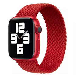 Тканевый ремешок KEEPHONE для Apple Watch 42/44 mm черно/красный