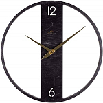 Часы настенные РУБИН "Лофт" круглые интерьерные из дерева, серый, d=37см (3737-001)