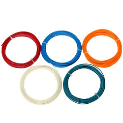 Пластик ABS-5 LuazON, 5 цветов по 10 м