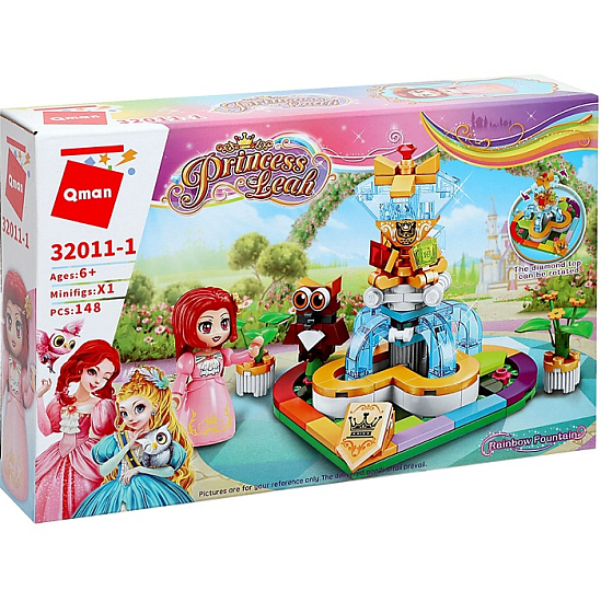 Конструктор Qman Принцессы. Фонтан, 148 деталей