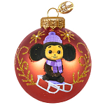 Шар "Чебурашка 4", 80 мм., в подарочной упаковке