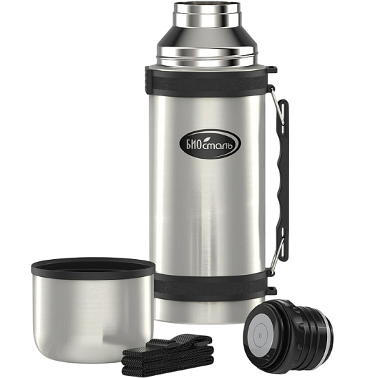 Термос БИОСТАЛЬ NY-1000-2 у/г с кноп. ручка