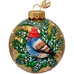 Шар "Воробей в шапочке", 80 мм., в подарочной упаковке, КУ-80-244036