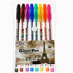 Набор гелевых ручек, 8 цветов, металлик, в блистере 641003