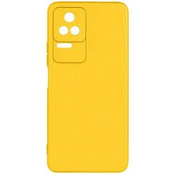 Силиконовый чехол DF для Xiaomi Poco F4 (5G) poCase-07 (yellow)