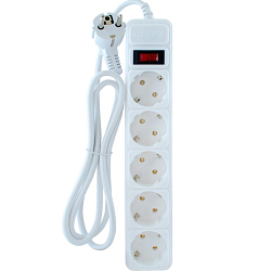 Сетевой фильтр  1.5м СТАРТ SP 5x1 ZVT, белый, 5 розеток