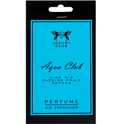 Ароматизатор Luxury Club Aqua (по мотивам Carolina Herrera 212 VIP Men) BF10 подвесной картонный