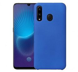 Задняя накладка SILICONE COVER для Samsung A20/A30 синяя