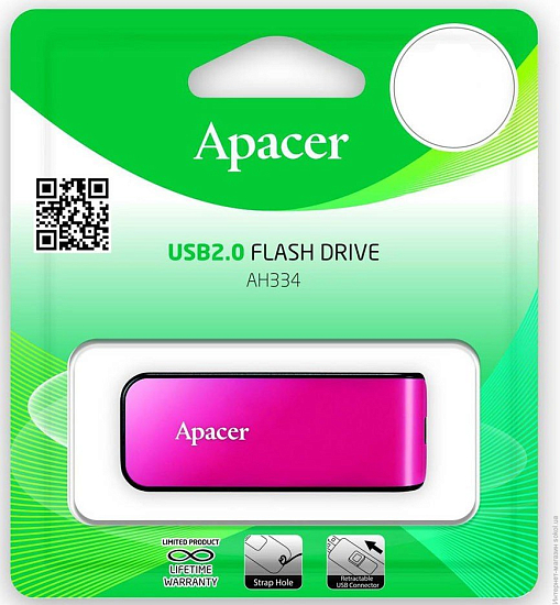 USB 32Gb Apacer AH334 Pink