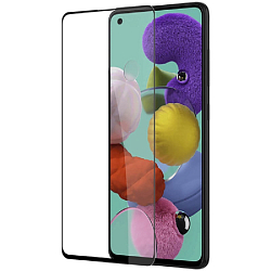 Противоударное стекло MIETUBL для SAMSUNG Galaxy A12/M12, SUPER-D, черное, полный клей