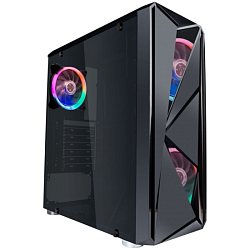 Корпус 1STPLAYER FIREROSE F4-3R1 ATX 3x120 LED TG