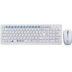 Клавиатура+мышь DEFENDER Skyline 895 Nano White