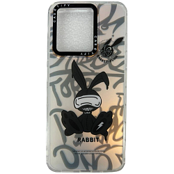 Задняя накладка NONAME для Xiaomi Redmi 12C рисунок "RABBIT"