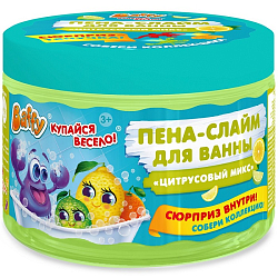 Пена-слайм для ванны детская серии "С сюрпризом" ТМ "Baffy", в банке D0153-M