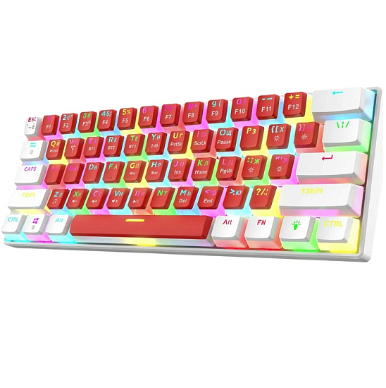 Клавиатура JETACCESS PANTEON T2 PRO BS Red-White (77)