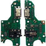 Шлейф (плата) для HUAWEI HONOR10X LITE/P Smart2021+системный разъем+разъем гарнитуры+микрофон 100%