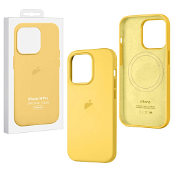 Силиконовый чехол SILICONE CASE для iPhone 14 Pro Sun Glow (MagSafe) c LOGO