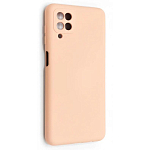 Задняя накладка SILICONE COVER для Samsung Galaxy A12 пудровая