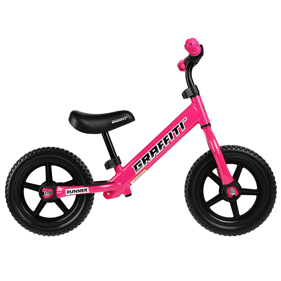 Беговел GRAFFITI Runner 12", цвет розовый