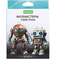 Фломастеры 24 цв. "Робо" ECO в карт. короб. с европодвесом FP_084605