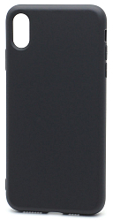 Силиконовый чехол Silicone Case для iPhone X/XS (018) черный (полная защита)