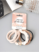 Резинка для волос «Жанет», набор 5 шт., нежность, 5 см 10105027