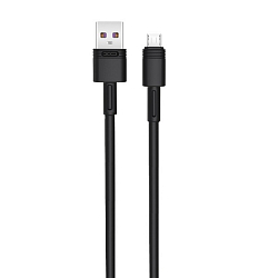 Кабель USB <--> microUSB  1.0м XO NB-Q166 черный