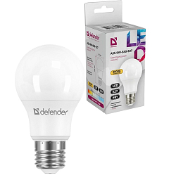 Лампа светодиодная DEFENDER A55 9W/830/E27 груша, теплый белый