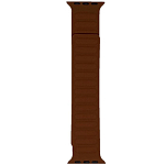 Силиконовый ремешок для Apple Watch 38/40mm магнитный, коричневый (S)