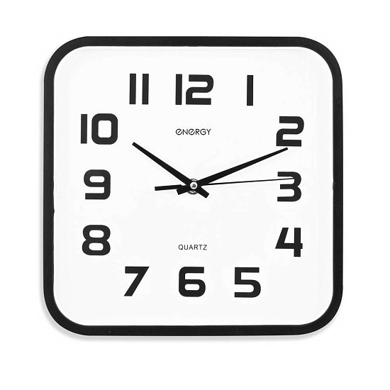 Часы настенные кварцевые ENERGY модель ЕС-08 квадратные